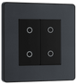 BG Evolve Matt Grey Double, 2 way touch, 200W, master - PCDMGTDM2B-01