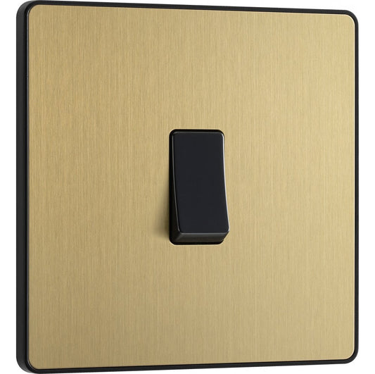 BG Evolve Satin Brass Single, 2 way switch - PCDSB12B-02