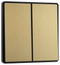 BG Evolve Satin Brass Double, 2 way switch, edge rocker - PCDSB42EB-01