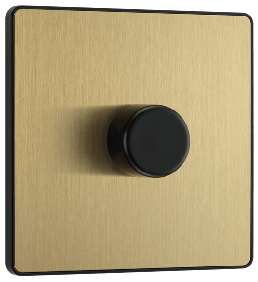 BG Evolve Satin Brass Single, 2 way push 200W - PCDSB81B-01