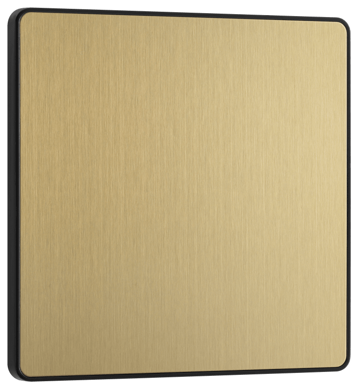 BG Evolve Satin Brass Single, blank plate - PCDSB94B-01