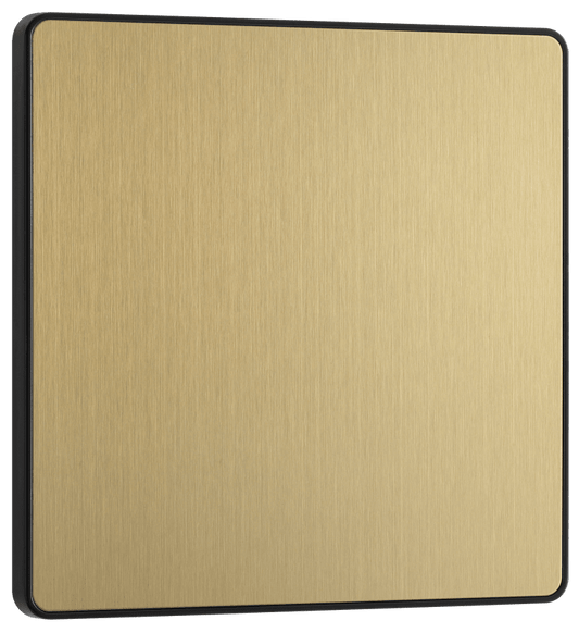 BG Evolve Satin Brass Single, blank plate - PCDSB94B-01