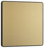 BG Evolve Satin Brass Single, blank plate - PCDSB94B-01