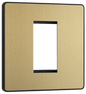 BG Evolve Satin Brass 1 module - square - PCDSBEMS1B-01