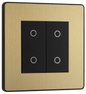 BG Evolve Satin Brass Double, 2 way touch, 200W, master - PCDSBTDM2B-01