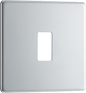 BG Nexus Screwless Flatplate Polished Chrome 1 module, square - RFPC1-01