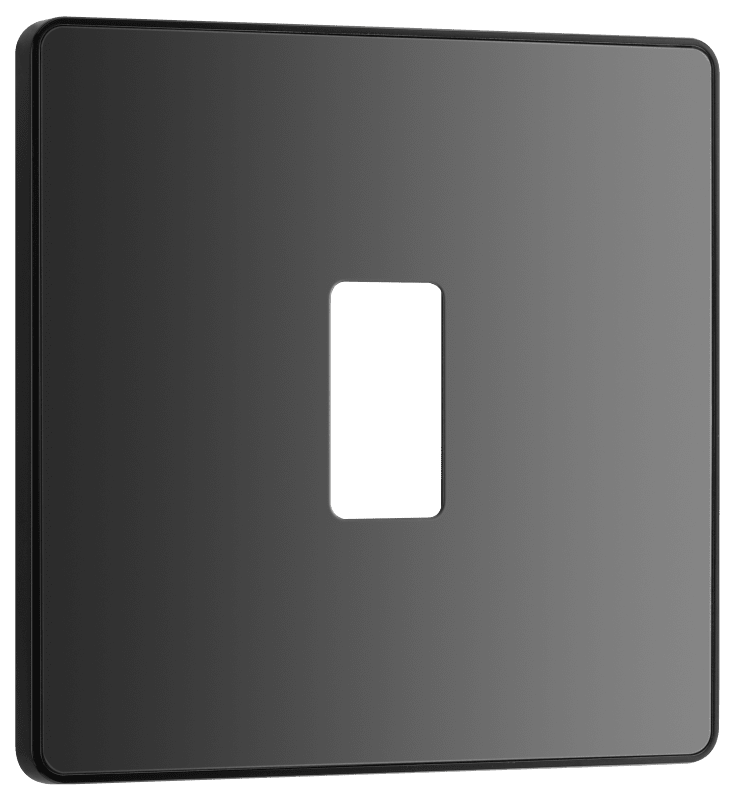 BG Evolve Black Chrome 1 module, square - RPCDBC1B-01