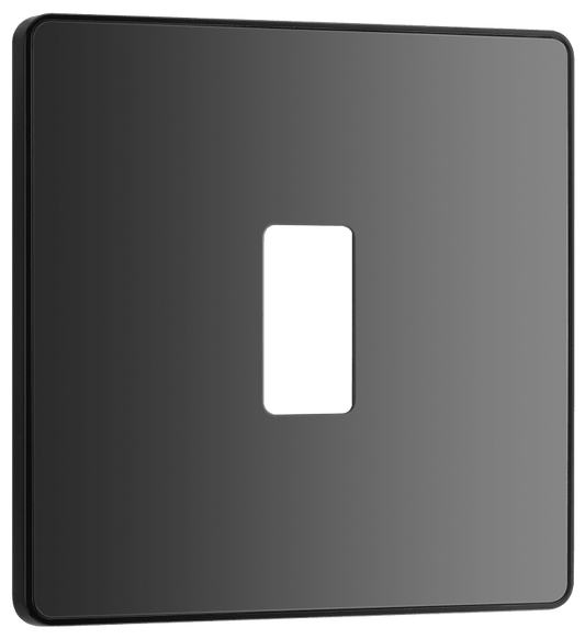 BG Evolve Black Chrome 1 module, square - RPCDBC1B-01