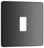BG Evolve Black Chrome 1 module, square - RPCDBC1B-01
