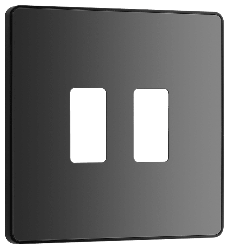 BG Evolve Black Chrome 2 module, square - RPCDBC2B-01