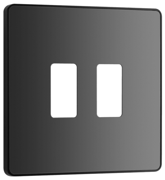 BG Evolve Black Chrome 2 module, square - RPCDBC2B-01