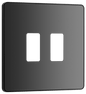 BG Evolve Black Chrome 2 module, square - RPCDBC2B-01