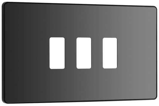 BG Evolve Black Chrome 3 module, rectangular - RPCDBC3B-01