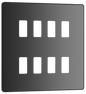 BG Evolve Black Chrome 8 module, square - RPCDBC8B-01