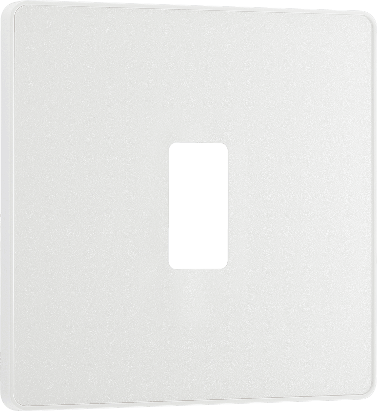 BG Evolve Pearlescent White 1 module, square - RPCDCL1W-01