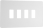 BG Evolve Pearlescent White 4 module, rectangular - RPCDCL4W-01