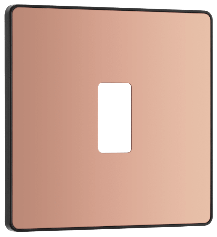 BG Evolve Polished Copper 1 module, square - RPCDCP1B-01