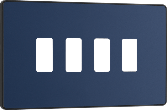 BG Evolve Matt Blue 4 module, rectangular - RPCDDB4B-01