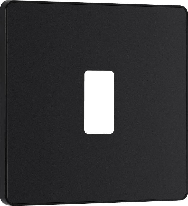BG Evolve Matt Black 1 module, square - RPCDMB1B-01