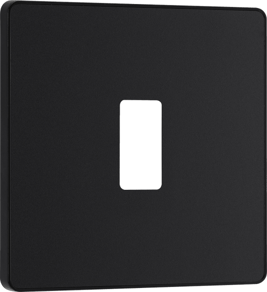 BG Evolve Matt Black 1 module, square - RPCDMB1B-01