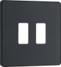 BG Evolve Matt Grey 2 module, square - RPCDMG2B-01