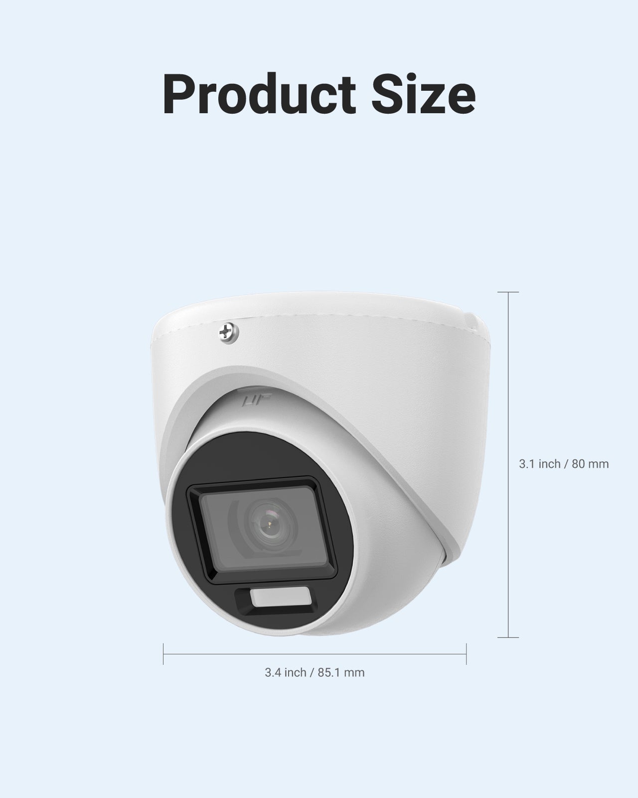 Smart Hybrid Light Full Colour Audio Fixed Turret Camera | T159W-HS | 3K, 2960 × 1665 @ 20 fps (White)