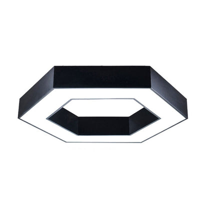 Hollow Hexagon LED Pendant Light — Black – Ener-J