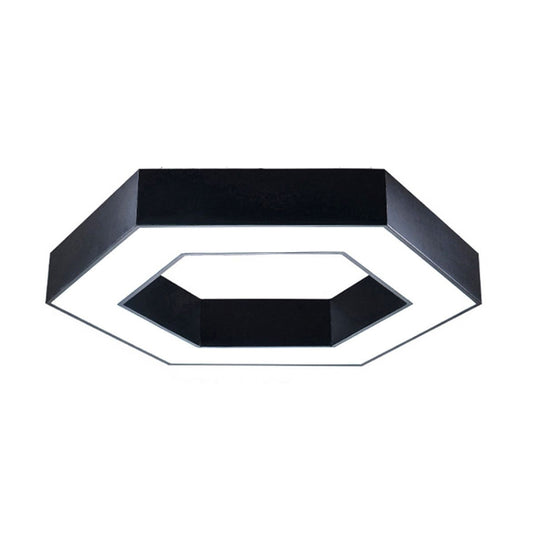 Ener-J Hollow Hexagon LED Pendant Light — Black