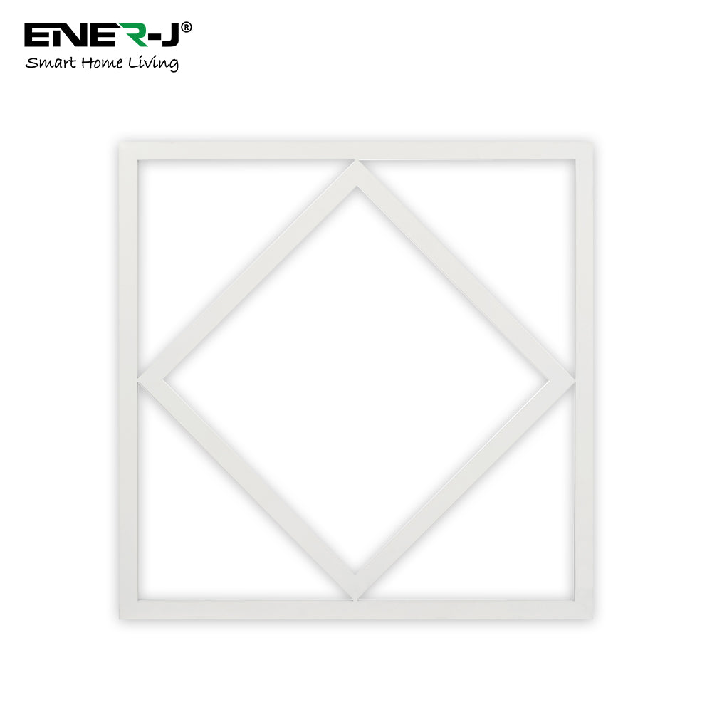 Ener-J Double Square Borderline LED Ceiling Panel 595x595mm 40W 6000K Daylight and Blue
