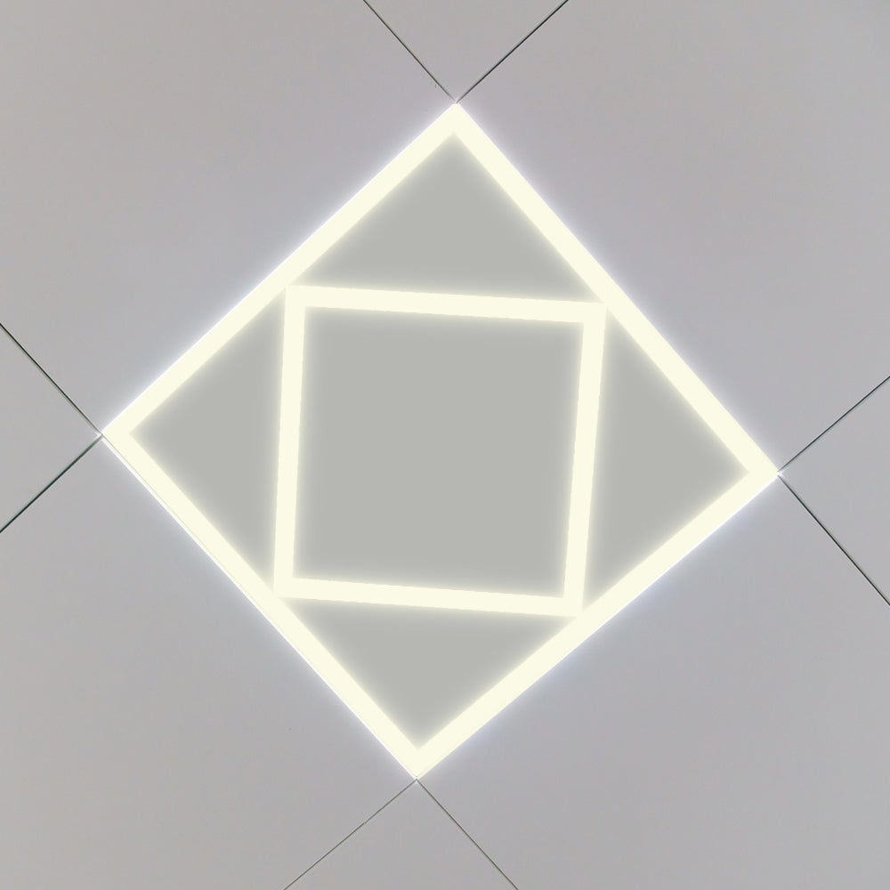 40W Double Square Borderline Panels 60x60 40W 4000 Lumens CCT switchable 6500K 4000K 3000 3 years warranty