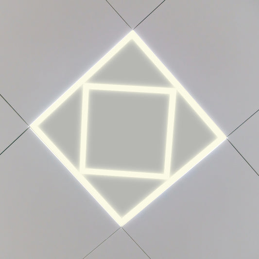 Double Square LED Ceiling Panel 60x60cms 40W 4000 Lumens 3 Years warranty 4000K