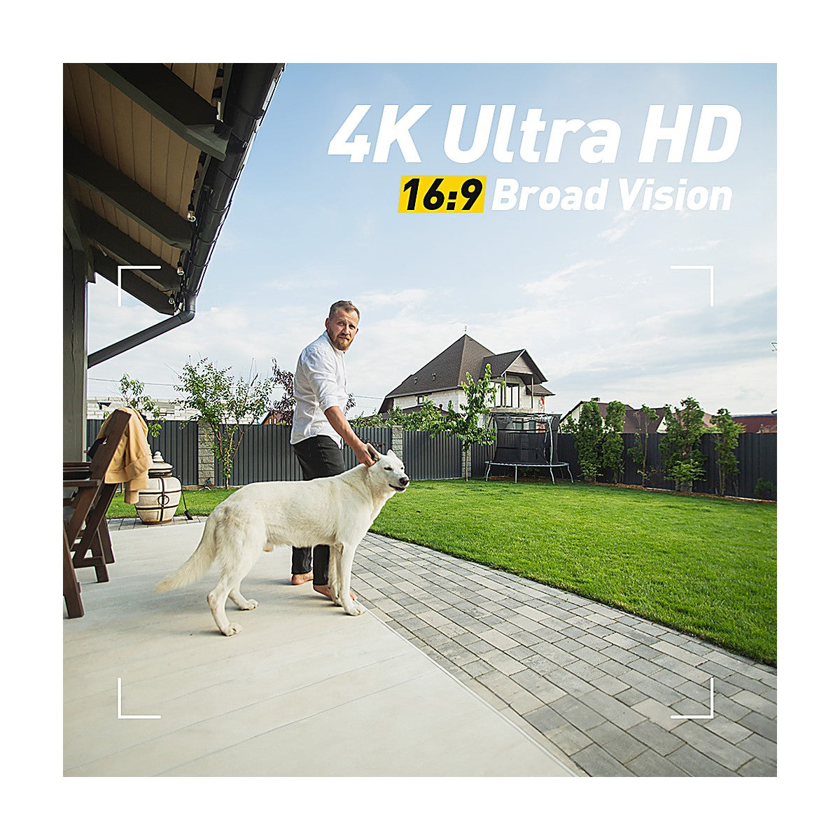 Smart Hybrid Light ColorVu Two-Way Audio Fixed Turret Camera T289W-HT 4K 8MP White