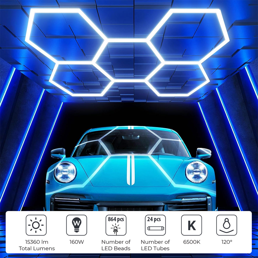 160W Car Showroom Light 6500K