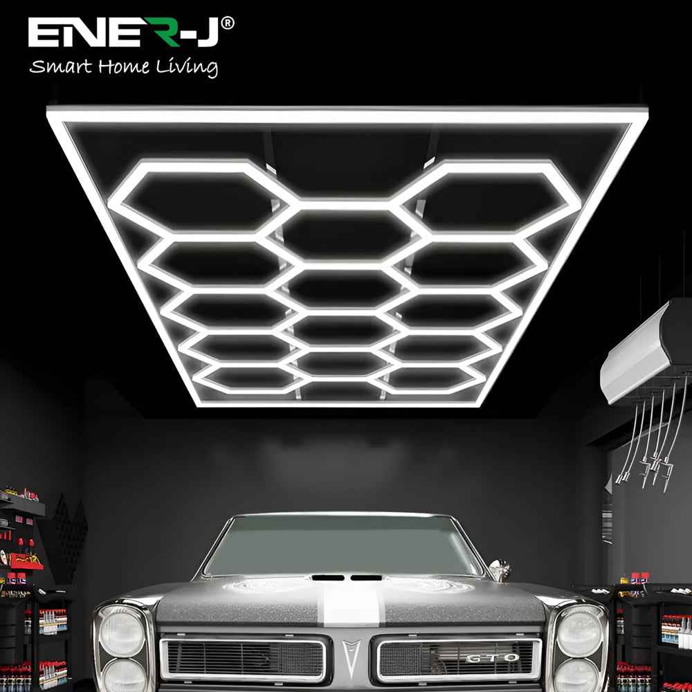 600W LED Hexagon Showroom Light LED Panel Lighting Kit 69 Tubes 6500K