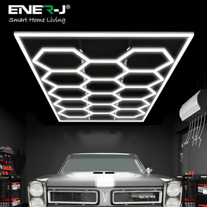 600W LED Hexagon Showroom Light LED Panel Lighting Kit 69 Tubes 6500K