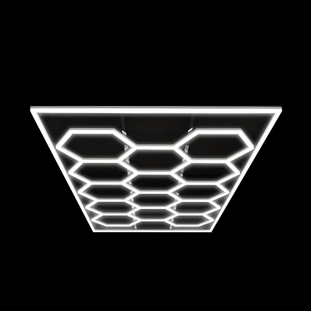 600W LED Hexagon Showroom Light LED Panel Lighting Kit 69 Tubes 6500K