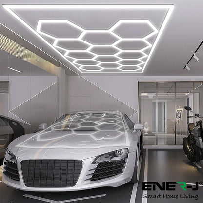 600W LED Hexagon Showroom Light LED Panel Lighting Kit 69 Tubes 6500K