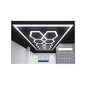 632W Designer Ceiling Lights with Frame 10 Hexagons and border