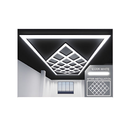 576W Designer Ceiling Lights with Frame 19 Diamonds and Border