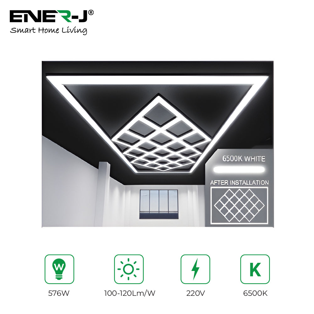 576W Designer Ceiling Lights with Frame 19 Diamonds and Border
