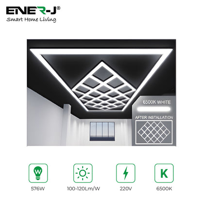 576W Designer Ceiling Lights with Frame 19 Diamonds and Border