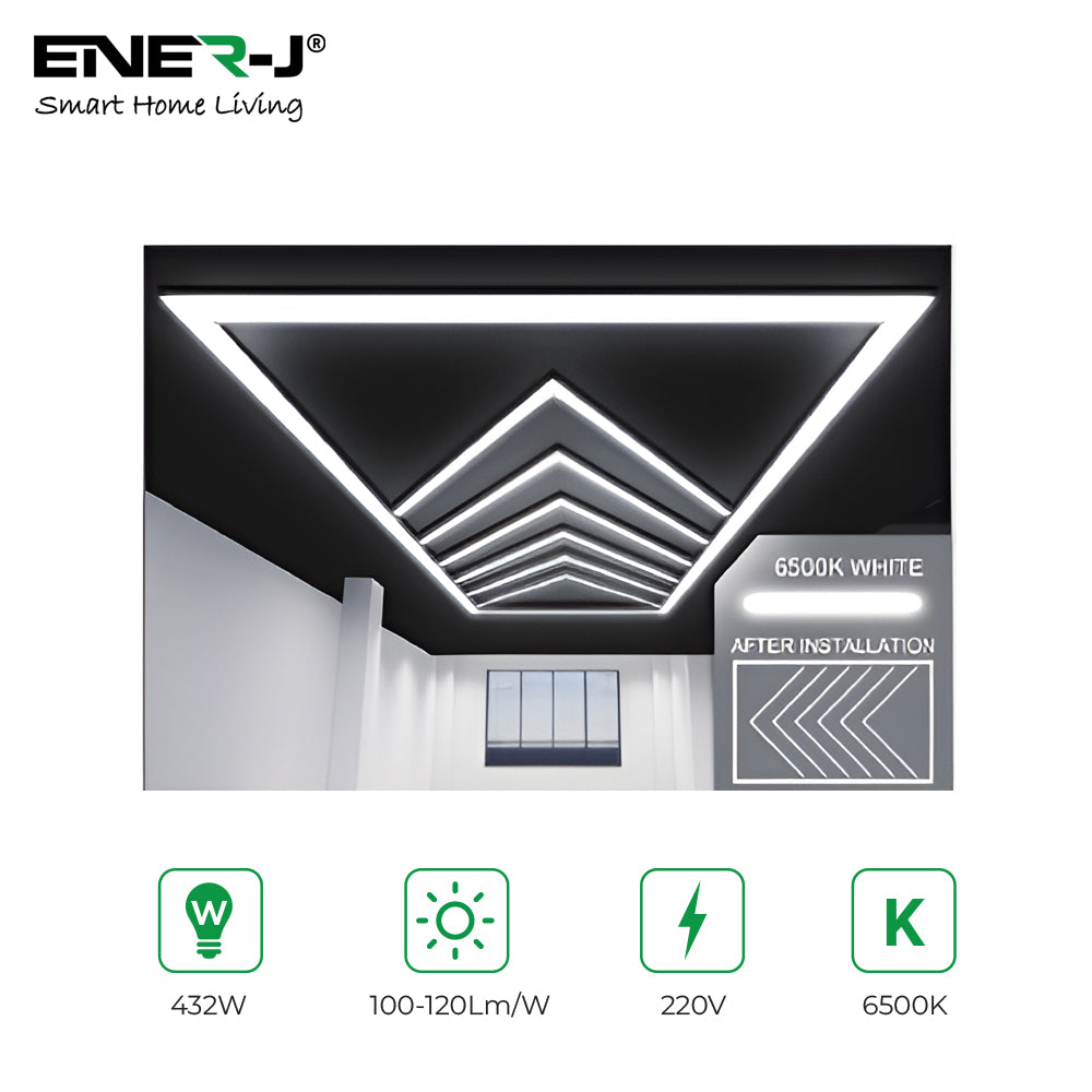 432W Designer Ceiling Lights with Frame 8 Arrow and border