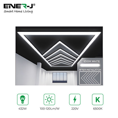 432W Designer Ceiling Lights with Frame 8 Arrow and border
