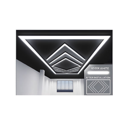 432W Designer Ceiling Lights with Frame 4 Arrow and border