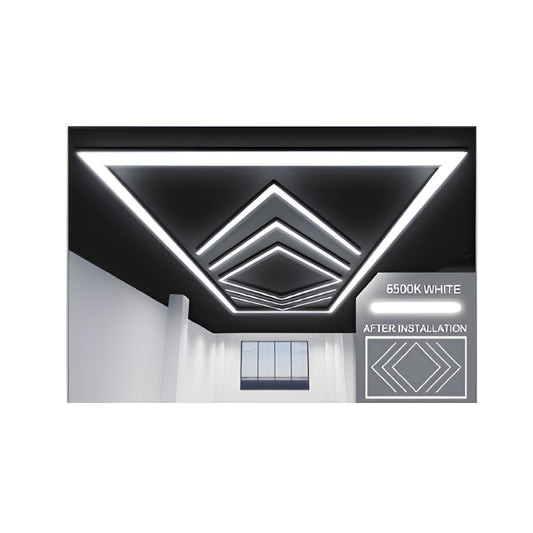 432W Designer Ceiling Lights with Frame 4 Arrow and border