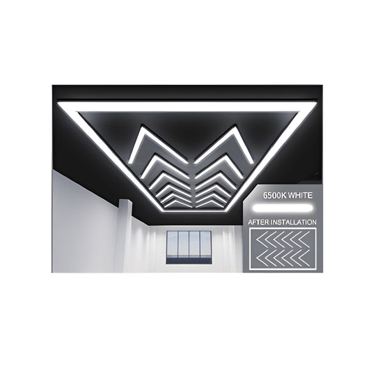396W Designer Ceiling Light, Arrow Border, Cool White – Ener-J