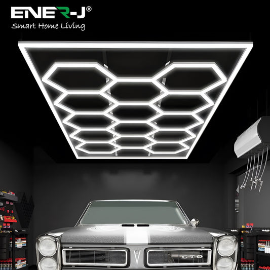 600W LED Hexagon Showroom Light Hexa Tube LED Panel Lighting Kit 69 Tubes 4000K