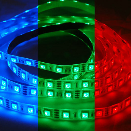 LED Strip Kit- 5 meter RGB IP65, IR remote, Plug & Play UK PS