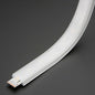Bendable Aluminum Profile with Frosty Cover & clips in a kit, 1 meter (Dimensions: 18mm x 5.7mm x 1 meter)