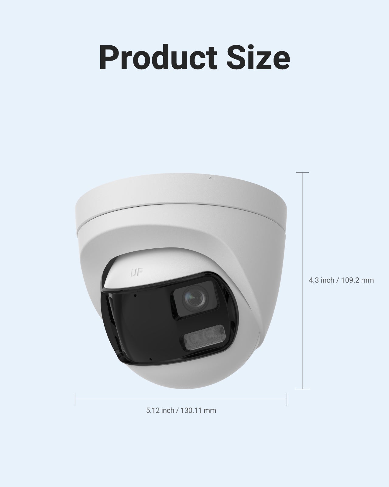 Smart Hybrid Light Full Colour Dual-Lens Fixed Turret Camera | T559W-HDS | 3K, 2960×1665 @ 20 fps (White)